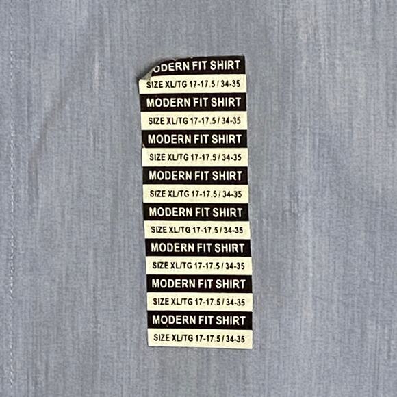 Nick Graham Men's 17-17.5 34/35 Modern Fit Dress Shirt Light Blue NEW - Picture 11 of 11